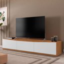 Ver imagem 1 de Rack para Tv Mônaco com Gaveta Cedro/branco