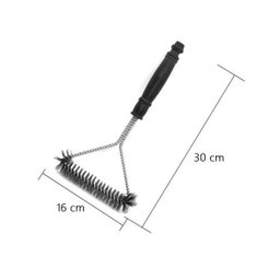 Escova Limpa Grelha Churrasqueira 3 Lados com Cerdas de Aço - 2