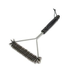 Escova Limpa Grelha Churrasqueira 3 Lados com Cerdas de Aço - 4