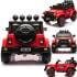 Carro Eletrico Jeep Fulltime WD Off Road Vermelho V Controle MadeiraMadeira