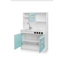 Ver imagem 2 de Cozinha Infantil Completa com Armário Fogão Pia e Microondas Brinquedo Educativo:menta