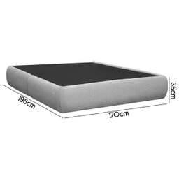 Kit Cama Box Queen Size + Cabeceira Orgânica Moscou 160cm Bouclê - Sofa Store:bouclê Cinza Claro - 5