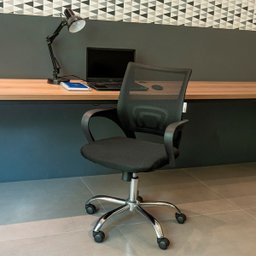 Cadeira Escritório Giratória Regulável Diretor Elite Mesh - 7