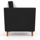 Ver imagem 3 de Kit 2 Poltronas Aviv para Sala Escritório Recepção Linho Premium Easy Clean Corino Premium Luxo