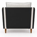 Ver imagem 5 de Kit 2 Poltronas Aviv para Sala Escritório Recepção Linho Premium Easy Clean Corino Premium Luxo