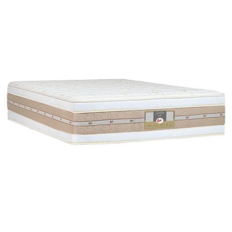Colchão King Molas Air Pocket 193x203x34cm Double Face Silver Star - Castor