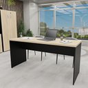 Ver imagem 3 de Conjunto Escritório Office Escrivaninha Armários Gaveteiro Netmobil - Dubai/preto