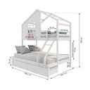 Ver imagem 5 de Beliche Casinha Janela Casal Solteiro 2 Gavetas Branco