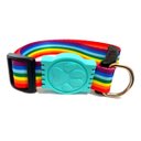 Ver imagem 2 de Coleira Seda 25mm arco iris Tamanho Único (32cm49cm)