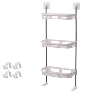 Rack Vertical 3 Prateleiras Inox Banheiro Cozinha Organizado