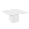 Mesa de Jantar 150x150 cm com Base de Madeira Quadrada - D'Rossi - Branco - 1