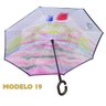 Guarda Chuva Pequeno Abre e Fecha Invertido Contrário 19 LQ-608P19 - 1