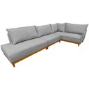 Ver imagem 1 de Sofá de Canto Eros em Linho 7 Lugares com Chaise Luxury Cor Cinza