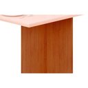 Ver imagem 3 de Conjunto: Mesa de Cozinha Hera C/ Tampo Madeirado C/ Vidro Reto 120x90cm e 4 Cadeiras Bia Freijo/off