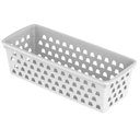 Ver imagem 2 de Kit 10 Cesto Organizador Multiuso Retangular Branco:branco