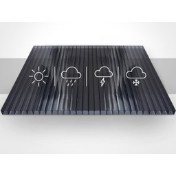 Chapa de Policarbonato Alveolar Fume 1,05x4,00x6mm - 1