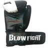Luva de Boxe e Muay Thai Preto com Branco Blow Fight 16 oz - 2