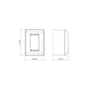 Ver imagem 3 de Caixa de Sobrepor 1 Posto Tramontina Lizflex Branca