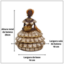 Ver imagem 4 de Enfeite Decorativo Estatueta Baiana Casa Decorada Peça em Gesso