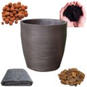 Ver imagem 1 de Vaso Planta 30x30 Oval + Kit Completo para Plantar