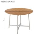 Ver mais imagens de Conjunto Sala de Jantar Ella 90cm 4 Cadeiras Branca C- Jambo