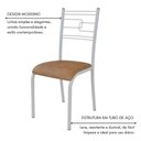 Ver imagem 4 de Conjunto Sala de Jantar Ella 90cm 4 Cadeiras Branca C- Jambo