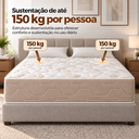 Ver mais imagens de Colchão Casal Supreme Molas Ensacadas 138x188x27cm até 150kg por Pessoa