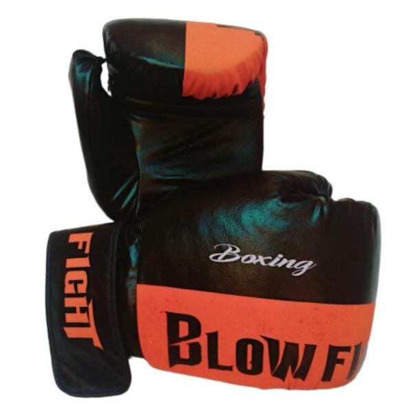 Kit Luva + Bandagem + Bucal Laranja 14 Oz Blow Fight - 3