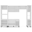 Ver imagem 3 de Cozinha Compacta 250080 5 Peças Amara Branco Azul Politorno Móveis