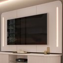 Ver imagem 1 de Painel para Tv Suspenso 75 Pol 218cm Ripado World D04 Off White - Mpozenato