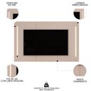 Ver imagem 3 de Painel para Tv Suspenso 75 Pol 218cm Ripado World D04 Off White - Mpozenato
