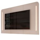 Ver imagem 2 de Painel para Tv Suspenso 75 Pol 218cm Ripado World D04 Off White - Mpozenato