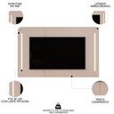 Ver imagem 3 de Painel para Tv Suspenso 75 Pol 218cm Ripado World D04 Off White - Mpozenato