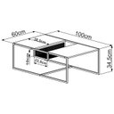 Ver imagem 3 de Mesa de Centro 100cm Est Aço York Vermont Artesano