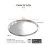 Forma Mini Assadeira Redonda Aluminio Torta Pizza 15cm Kit 6un - 3