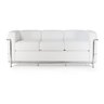 Sofá 3 Lugares Le Corbusier Premium - Branco - 1