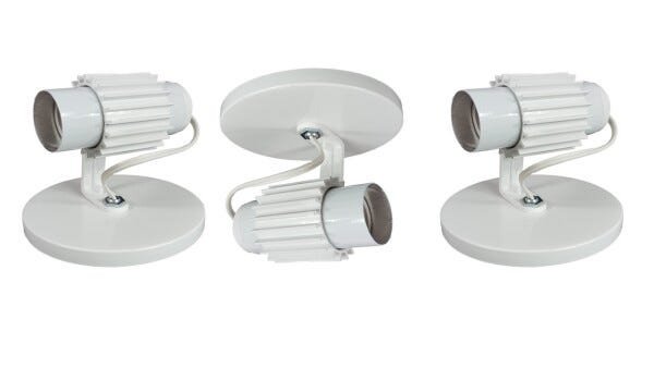 Spot Sobrepor Direcionável Bocal E27 Branco Kit 10 Unidades ...