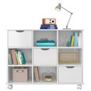 Ver imagem 6 de Berço Americano Doce Sonho 100 com Rodízios e Cômoda 103 com Nicho Organizador 3 Gavetas Branco