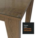 Ver imagem 5 de Conjunto Sala de Jantar Mesa Tampo de Vidro 6 Cadeiras Heloísa Madesa Rustic/crema/hibiscos