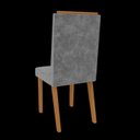 Ver imagem 6 de Conjunto de Mesa Sala de Jantar com 6 Cadeiras Roma Cinza/Freijo Off White/Tec Titanio