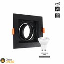 Ver imagem 4 de Spot Recuado 7,5x7,5x4,1cm Gu10 Mr11s Preto Ip20 Lumier