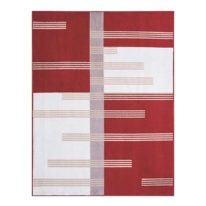 Tapete Sala / Quarto Desenhado Renaissance Liberia Vermelho 10 - 100 X 150 Cm - J. Serrano