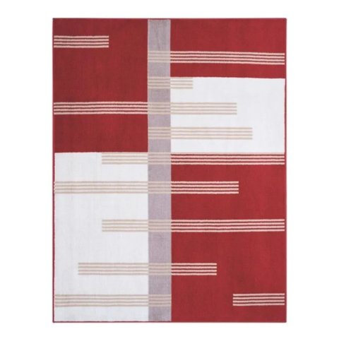 Tapete Sala / Quarto Desenhado Renaissance Liberia Vermelho 10 - 100 X 150 Cm - J. Serrano