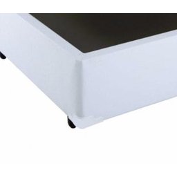 Cama Box Baú Solteirão Reforçada 108x198 Corino Branco - 2