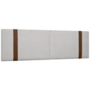 Ver imagem 1 de Painel Suspenso Cabeceira Dobrável Pietro para Cama Box Casal 140cm Boucle:bouclê Cinza Claro