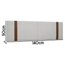 Ver imagem 7 de Painel Suspenso Cabeceira Dobrável Pietro para Cama Box Casal 140cm Boucle:bouclê Cinza Claro