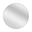 Ver imagem 1 de Espelho Redondo 60cm Moldura em Couro Preto