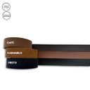 Ver imagem 4 de Espelho Redondo 60cm Moldura em Couro Preto