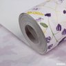Papel de Parede Roxo com Coração para Quarto Infantil - 3