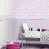 Papel de Parede Roxo com Coração para Quarto Infantil - 2